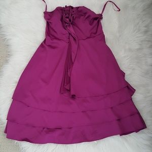 Limited hot pink sz 6 flirty ruffled dress,NWT